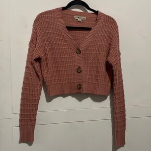 Mauve cropped sweater